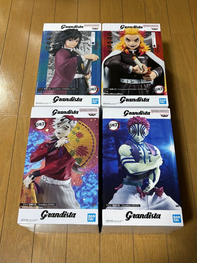 鬼滅の刃 フィギュア Grandista 冨岡義勇&煉獄杏寿郎&猗窩座&童磨