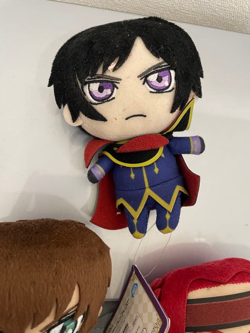 コードギアス　ぬいぐるみストラップ　ルルーシュ　スザク　紅月カレン