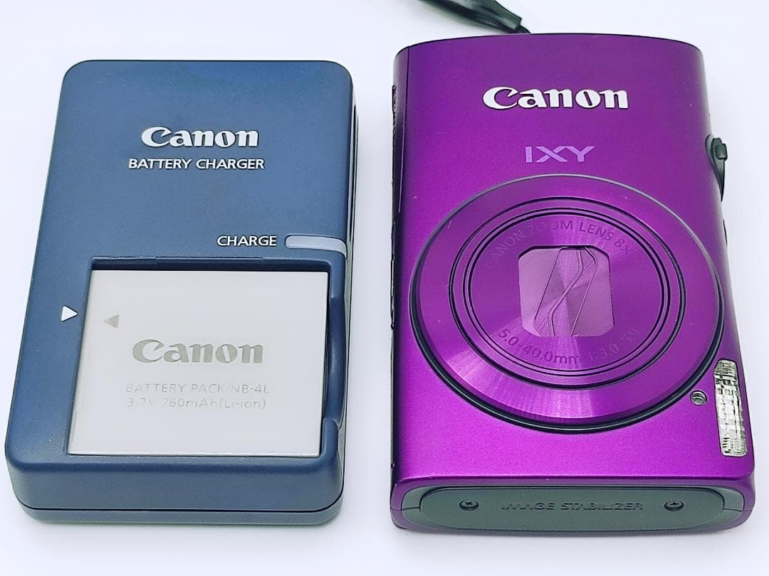 中古 キャノン Canon IXY 600F パープル デジタルカメラ コンデジ