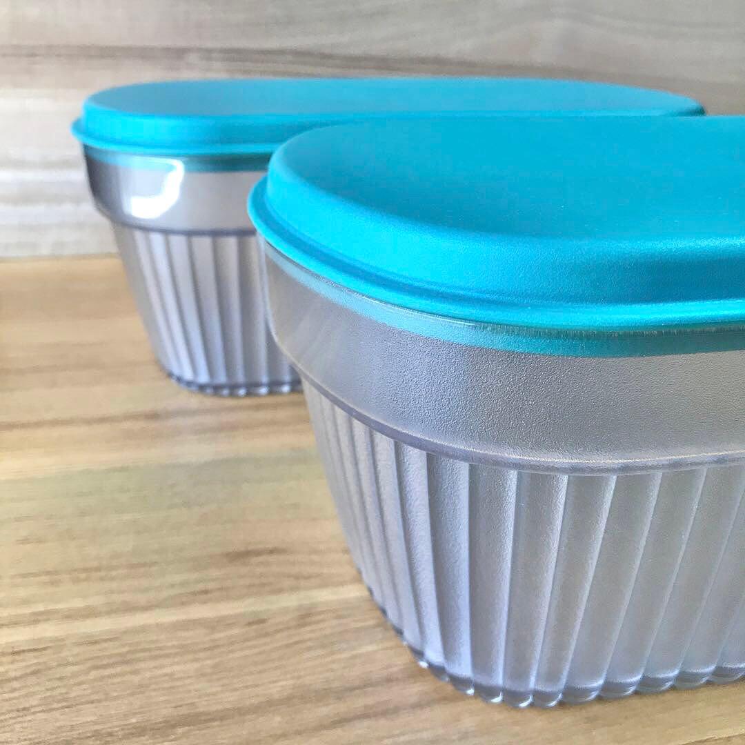 Tupperware タッパーウエア カバー付　クリアバスケット 2点セット