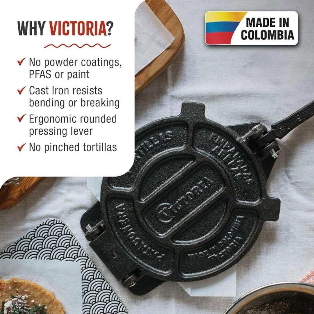 VICTORIA 6.5インチ トルティーヤプレス ビクトリア 鋳鉄