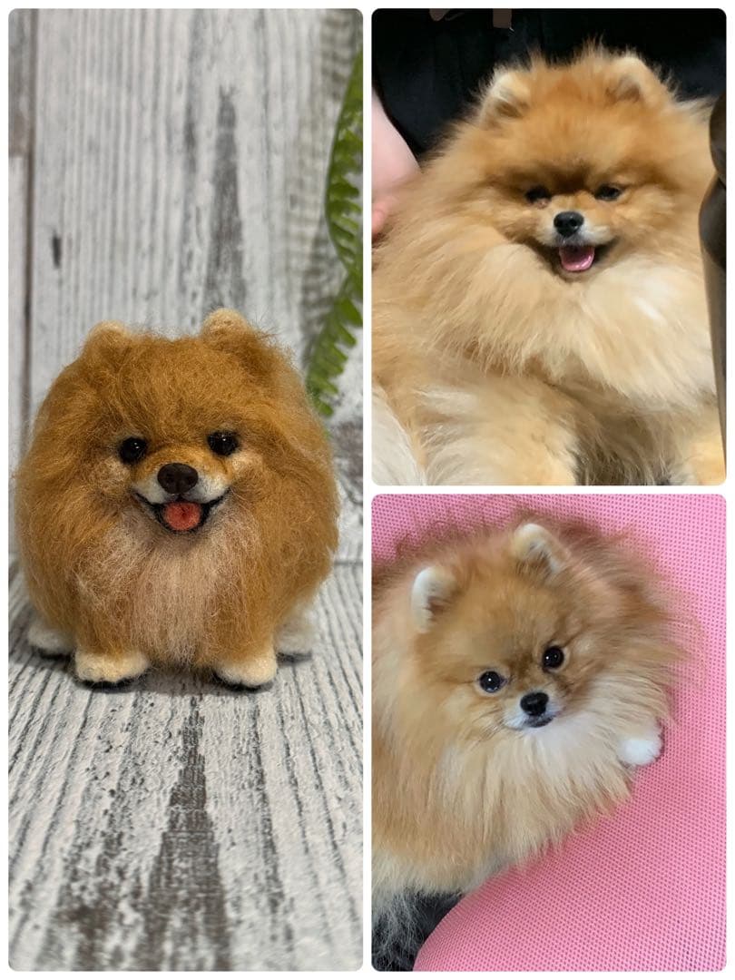 羊毛フェルト　ちまっとあにまるず　うちの子　ペット　マスコット