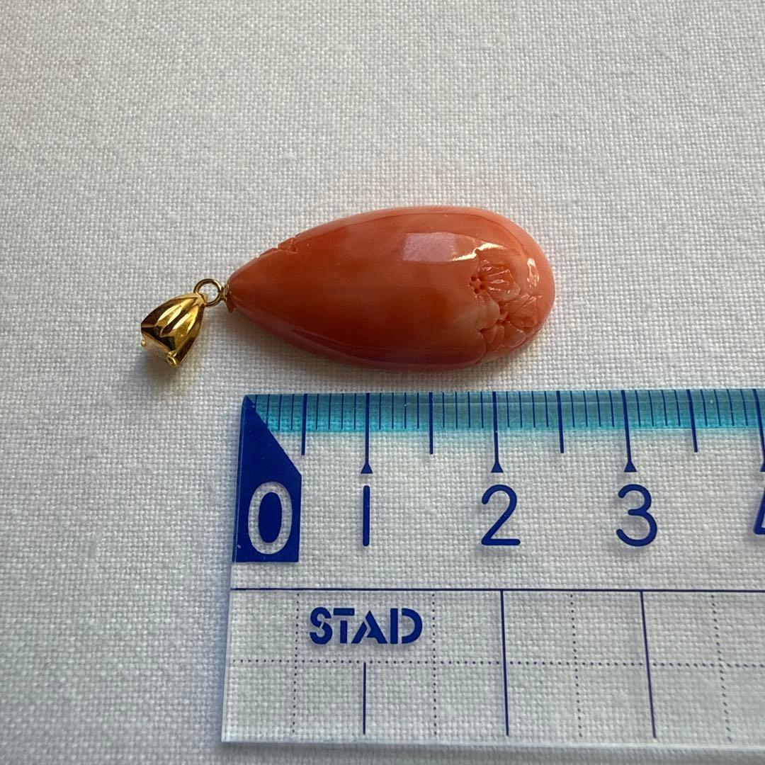 珊瑚　ペンダントトップ