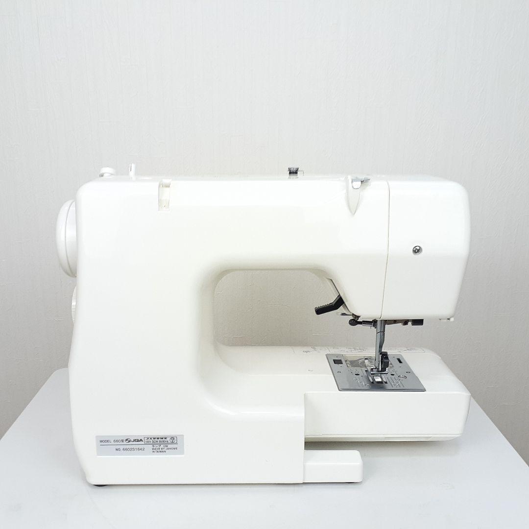 【美品】ジャノメ　コンパクト電動ミシン本体　N-625　ロックカッター内蔵