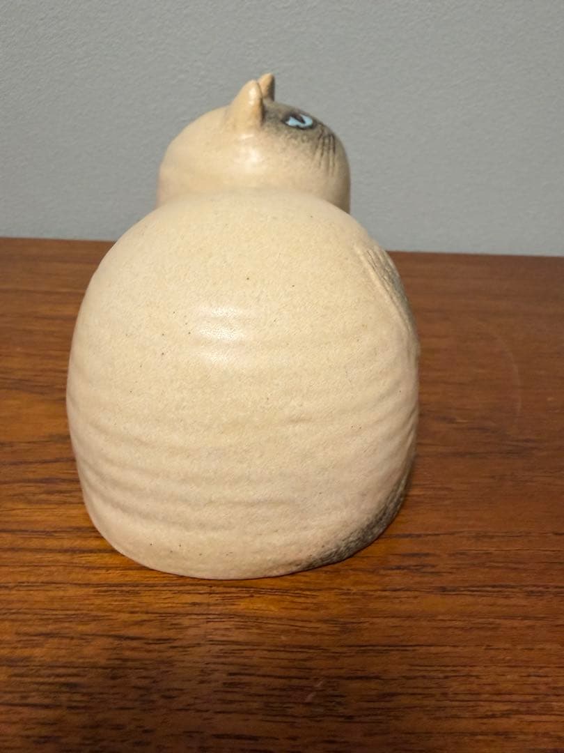 【極美品】リサラーソン Maj マイ ホワイト 猫 置物 陶器★値札シール付
