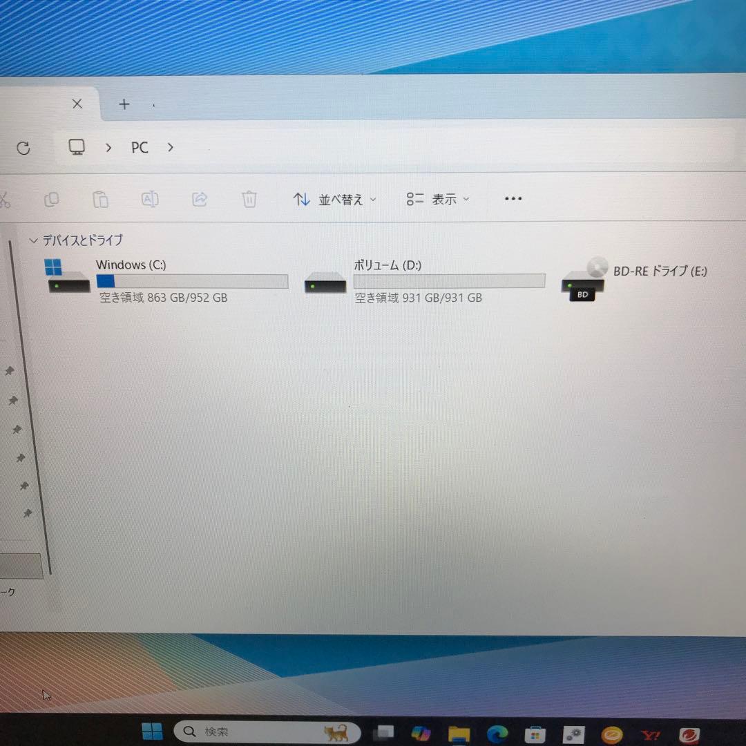 NECLaVieN1585/A 【カスタム使用】M.2SSD1TB＋HDD1TB