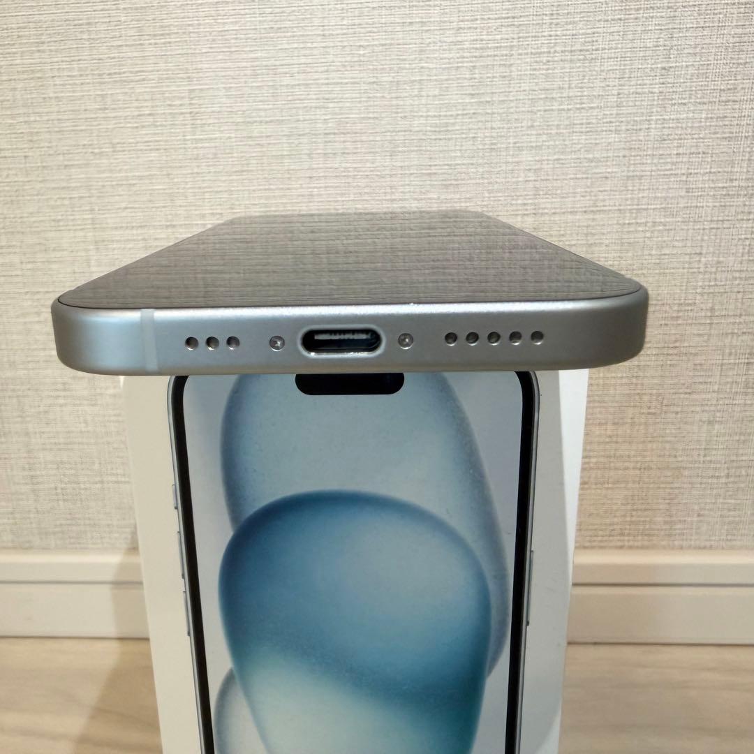 【美品】iPhone15 ブルー 128GB バッテリー92%