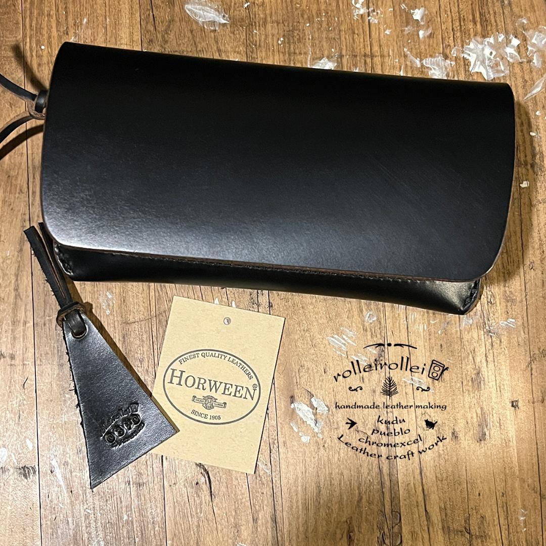 クロムエクセル長財布 クロムエクセル 長財布 茶芯 ホーウィン Lot#370
