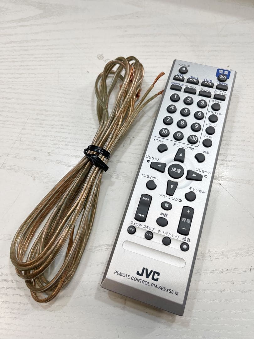 希少色 JVC CA-EXS3-Tコンポ ウッドコーン、リモコン付