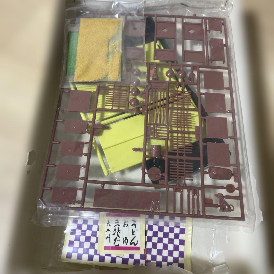 江戸市井情景模型セット｜そば屋×かざり屋 1/25 旧作. Ln451