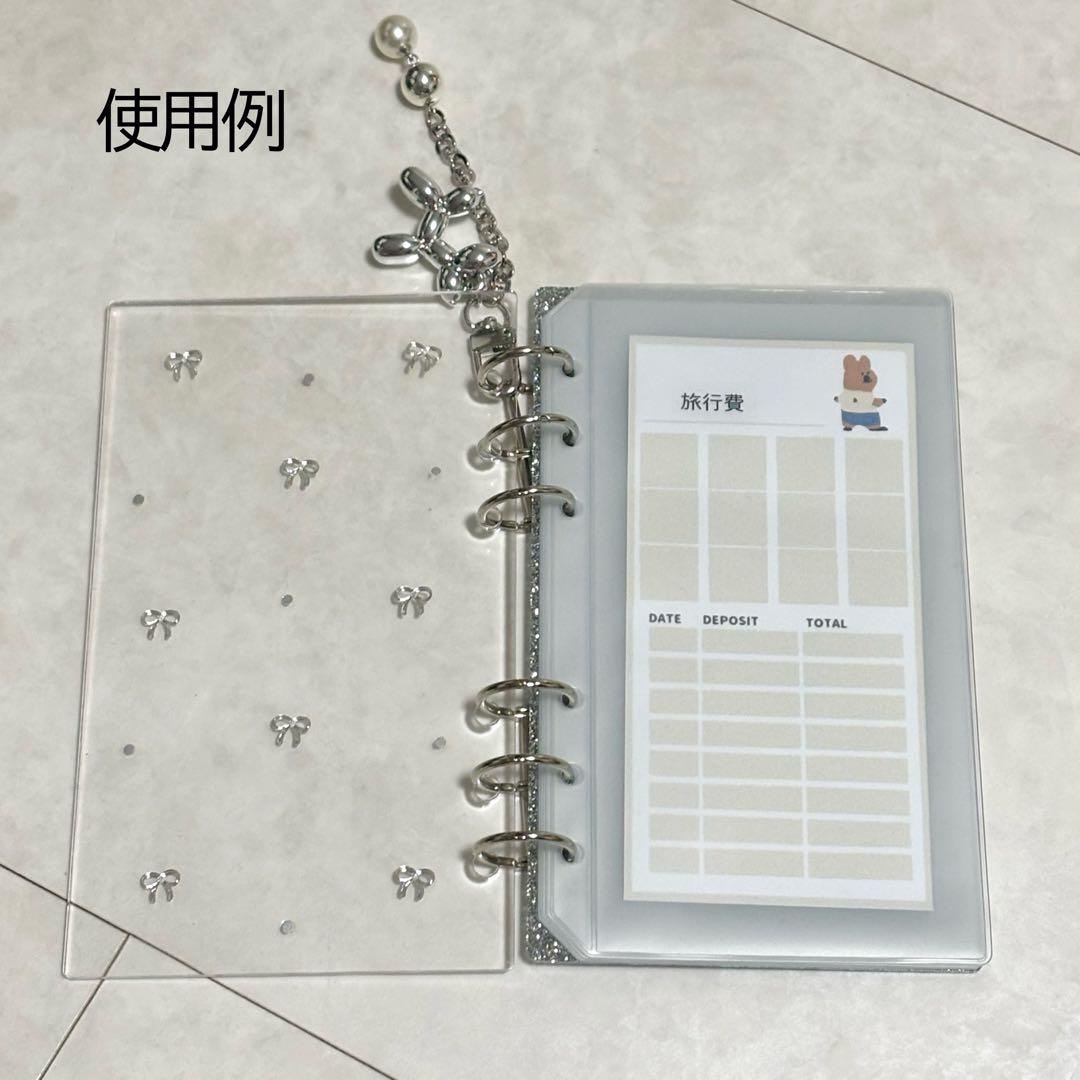 ✨うさ✨A6 アクリルレジンバインダー　リング付き×2セット
