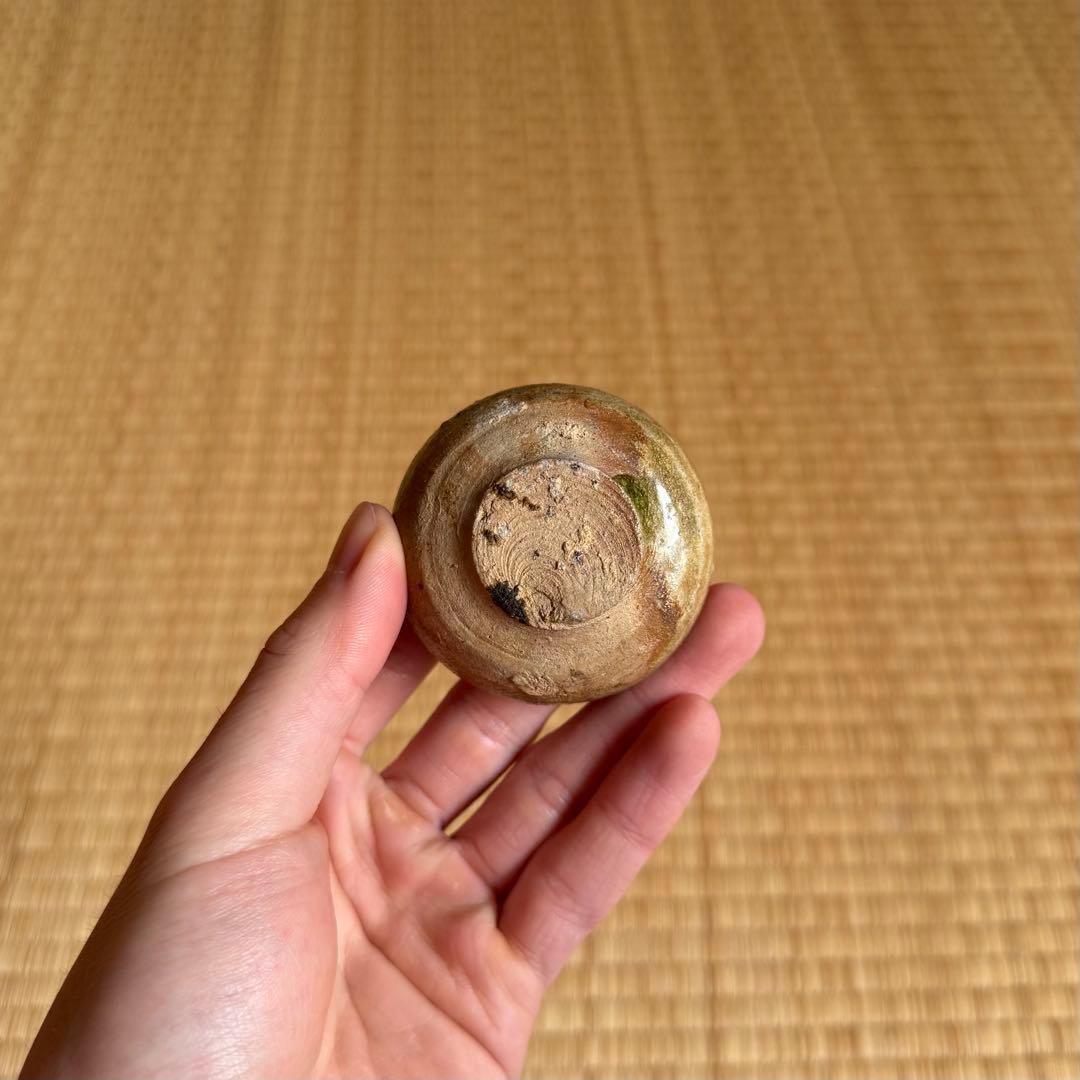 古瀬戸 灰釉 小壷 花器 室町時代 山茶碗 古常滑 美濃 志野 古美術 骨董