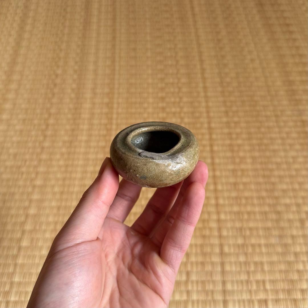 古瀬戸 灰釉 小壷 花器 室町時代 山茶碗 古常滑 美濃 志野 古美術 骨董