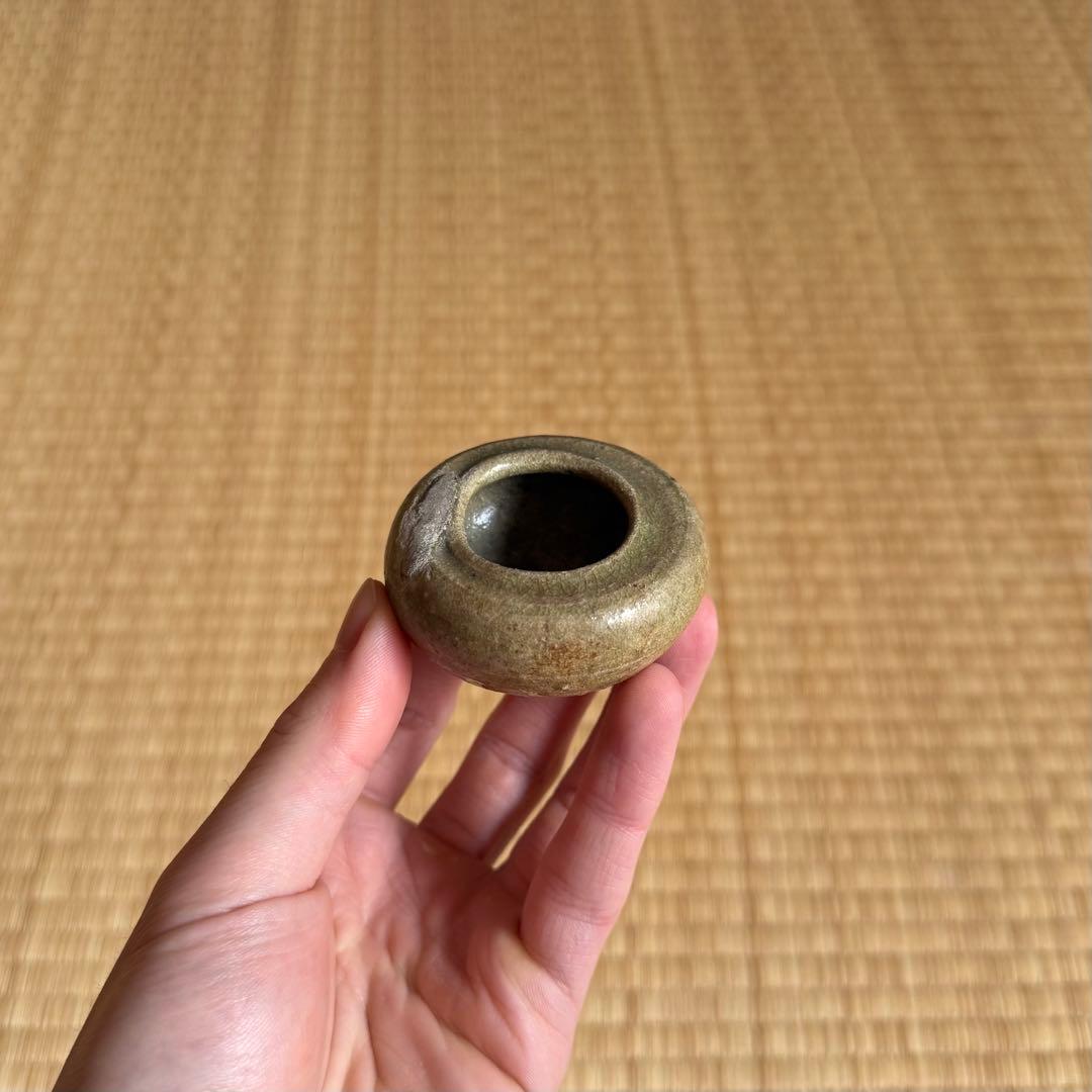 古瀬戸 灰釉 小壷 花器 室町時代 山茶碗 古常滑 美濃 志野 古美術 骨董