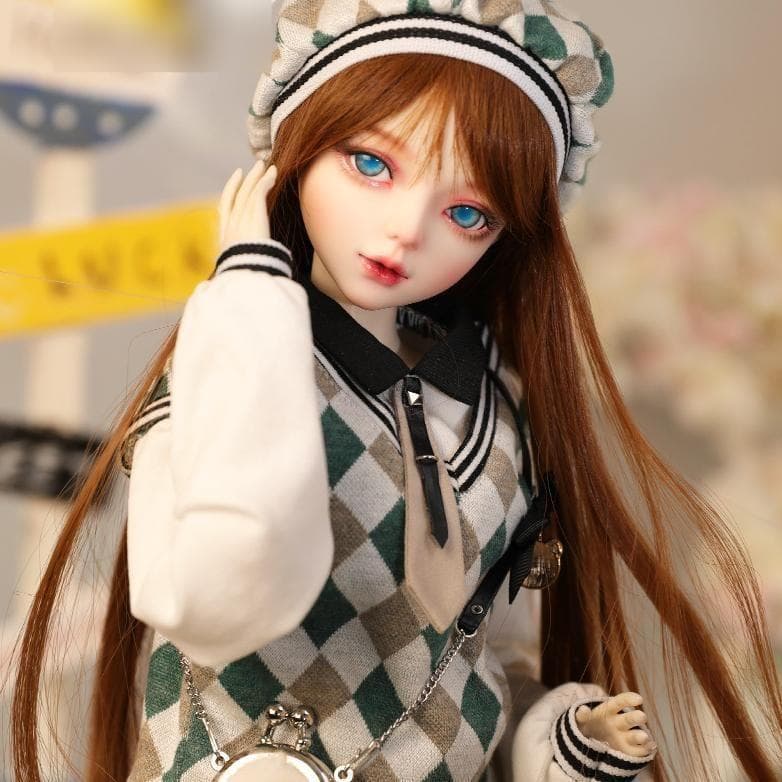 BJD 1/3ドール フルセット 本体 56cm 球体関節人形 眼球 服 化粧済