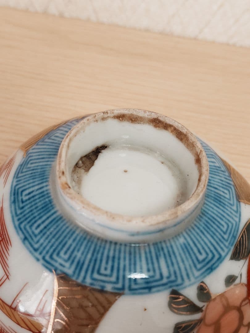 伊万里焼 時代物 蓋付煮物椀 蓋付き茶碗 8客 現状品 金彩