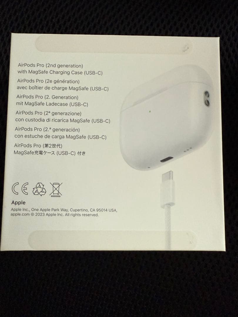 【美品】MTJV3J/A Airpods Pro 2 USB-C充電ケースモデル