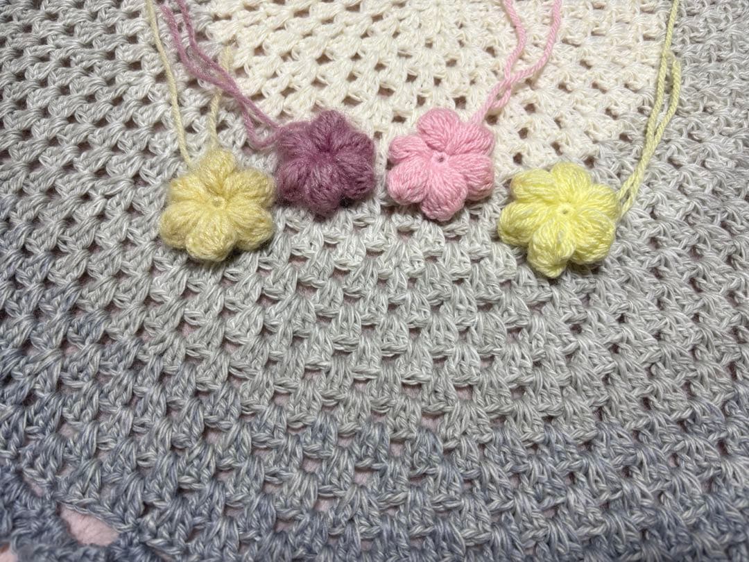 エミリー*プロフ見て下さい♪　花束ブランケット　フラワーブランケット