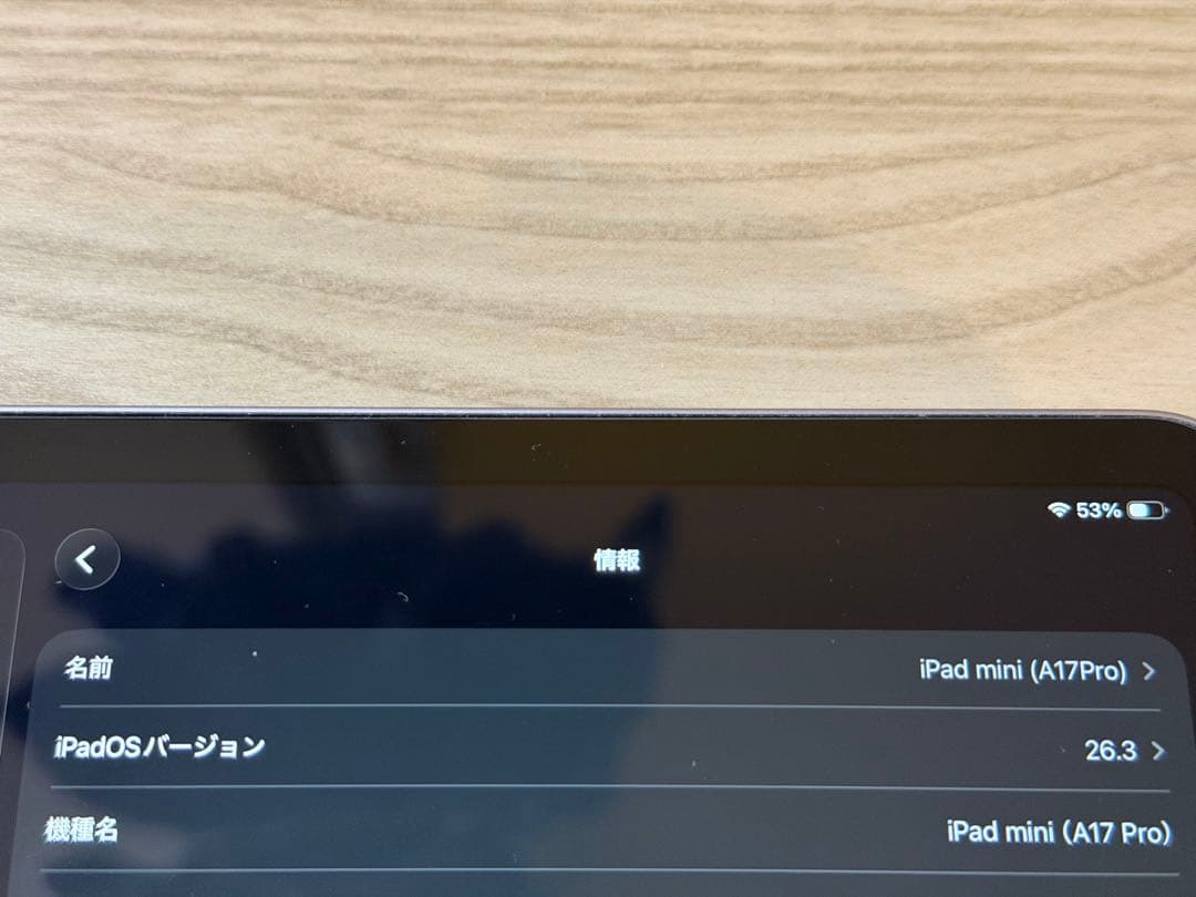 【美品】iPad mini (A17 Pro)パープル Wi-Fi 128GB