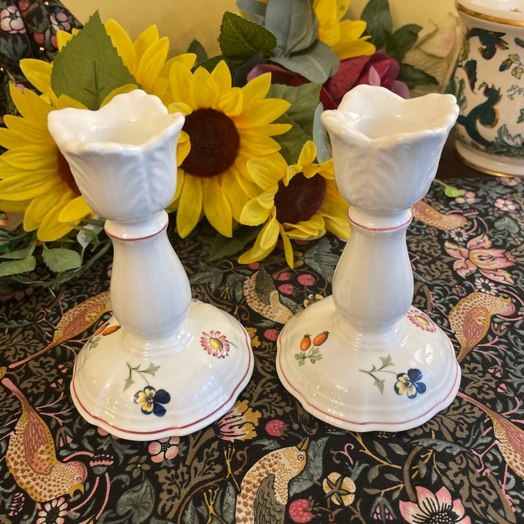 Ｖilleroy & Boch ルクセンブルク　キャンドルスタンド　２個