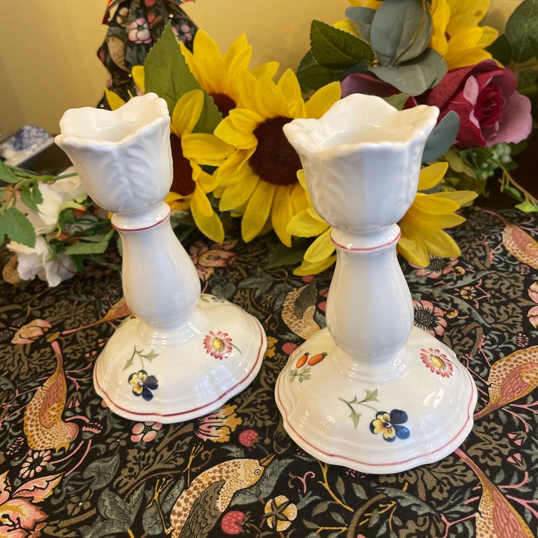 Ｖilleroy & Boch ルクセンブルク　キャンドルスタンド　２個