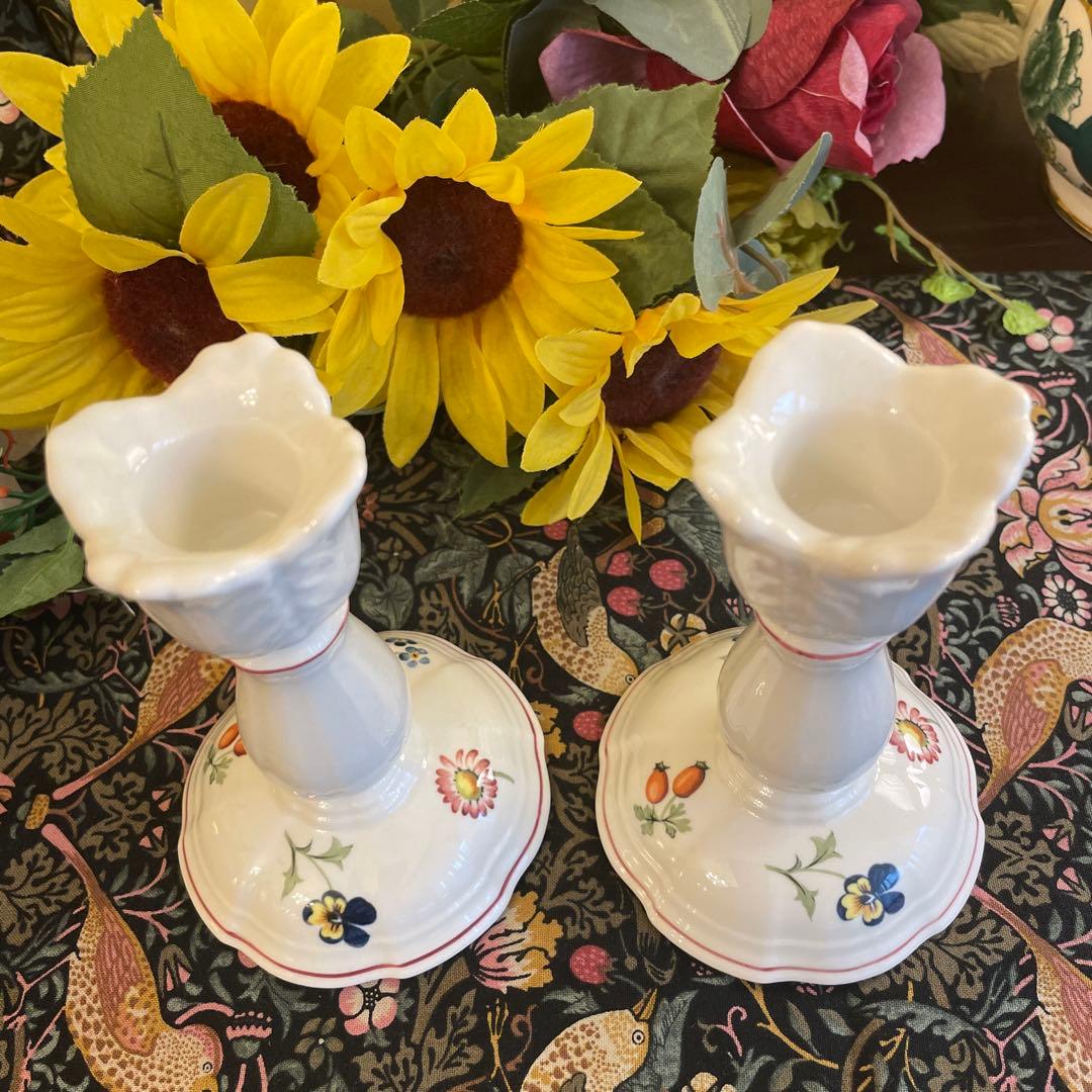 Ｖilleroy & Boch ルクセンブルク　キャンドルスタンド　２個