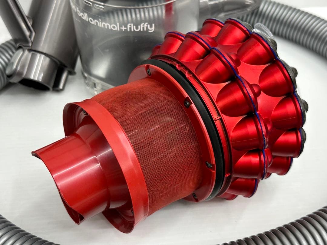動作保証品　中古　赤　ダイソン　CY25 掃除機　本体　ホース　ダストケース付き