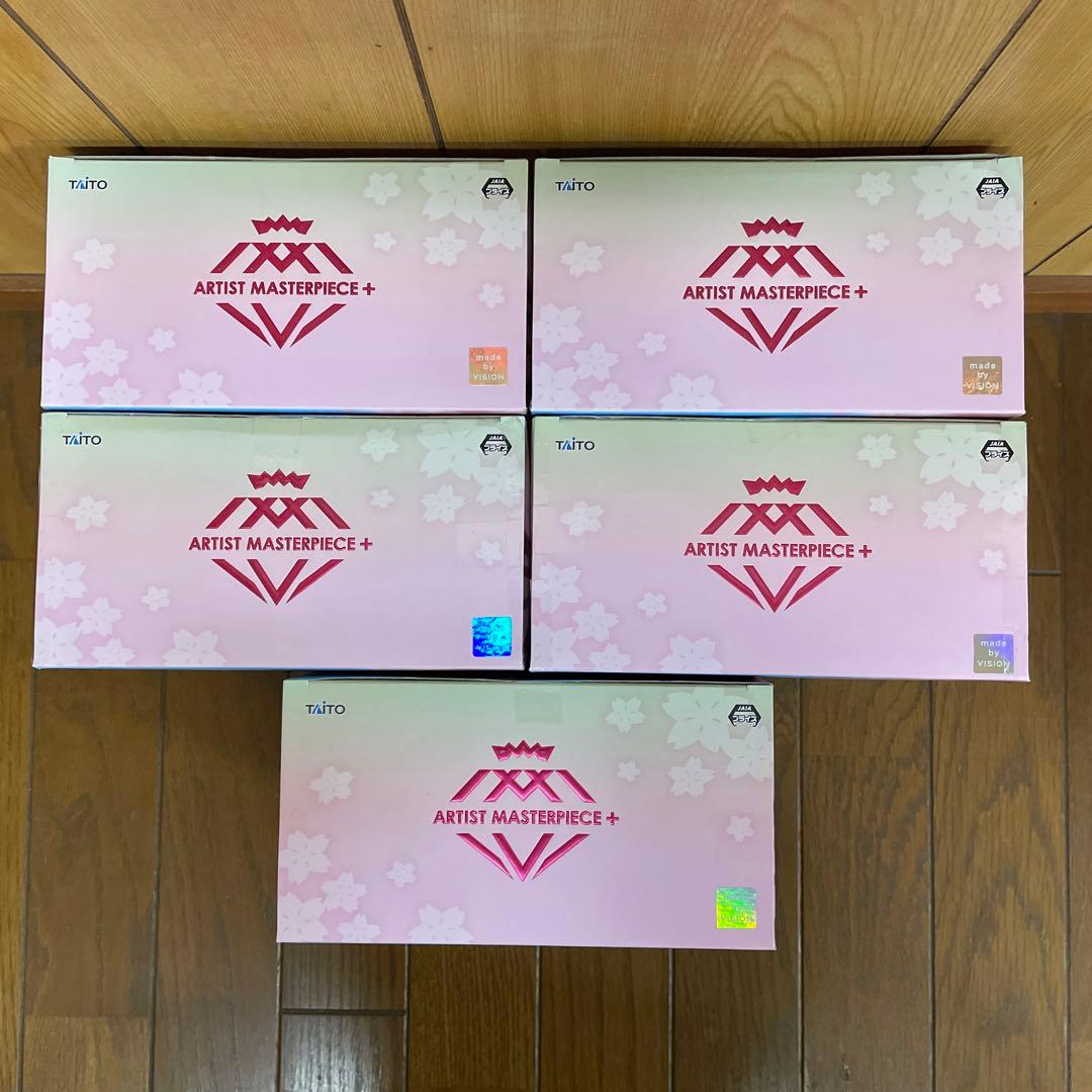 桜ミク　AMP+フィギュア　桜ドレスver. 5個セット