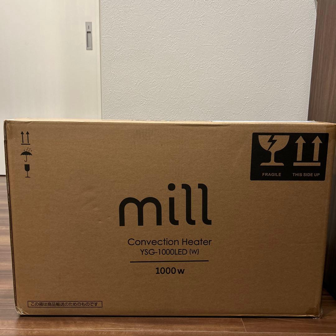 値下millミル ヒーター コンベクションパネルヒーター 1000W タイマー付