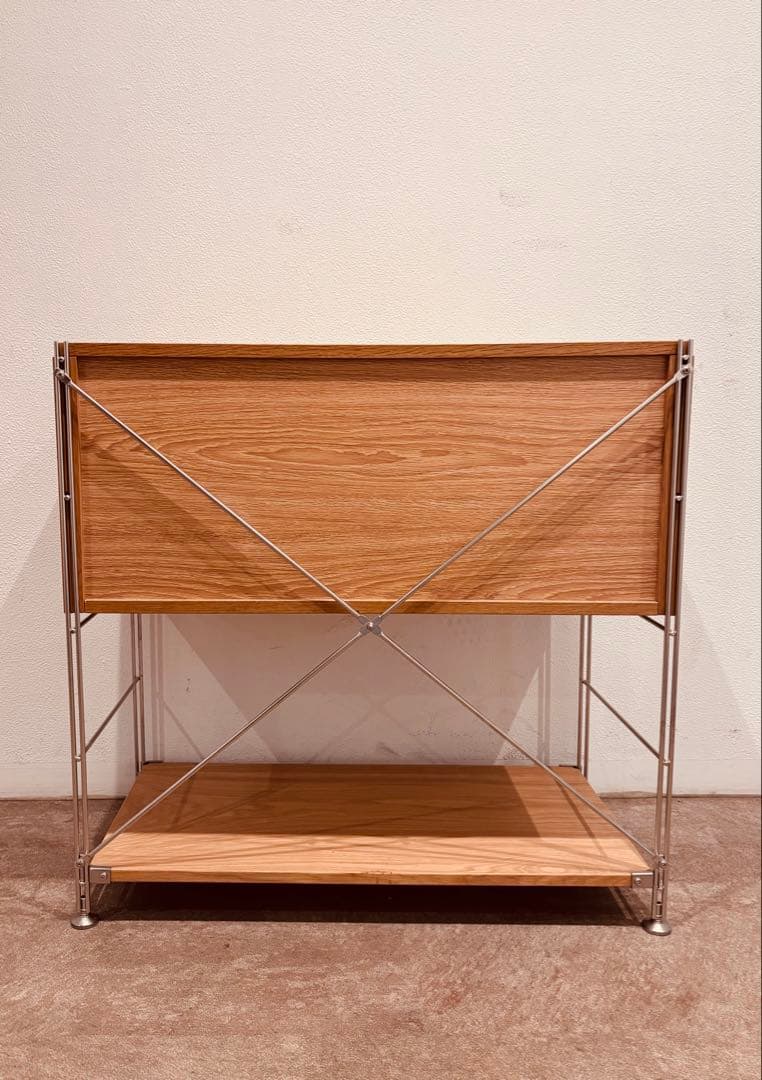 ⭐️美品⭐️無印良品⭐️ボックス引出し２段⭐️ステンレスユニットシェルフ⭐️ワイド 中