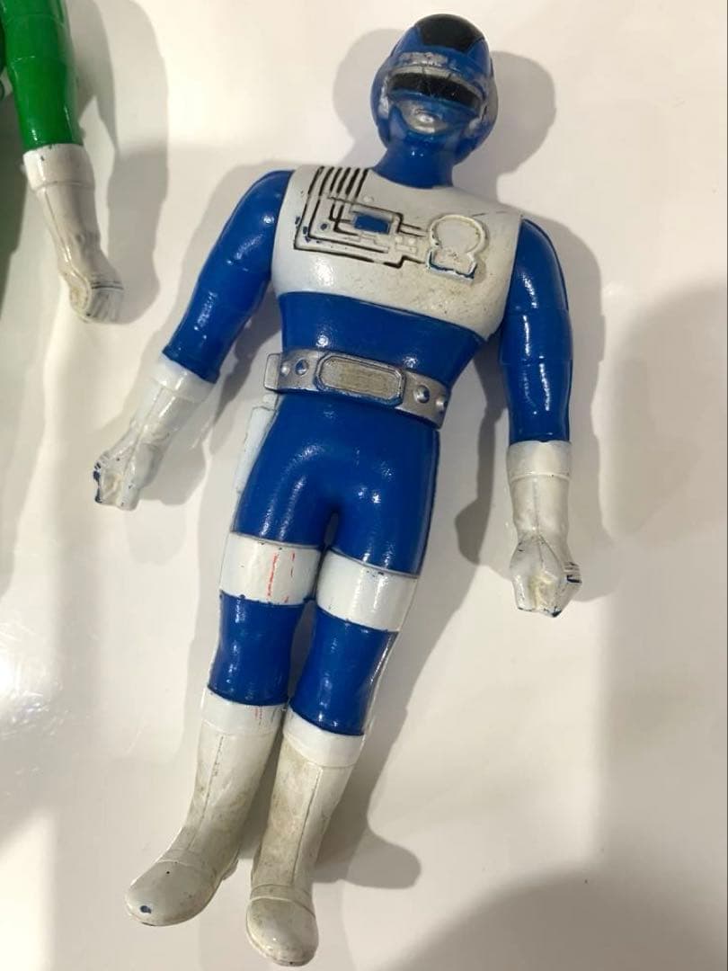 週末限定お値下げ❗️超電子バイオマン⭐️ アクアイガー1984年製ソフビ4体セット