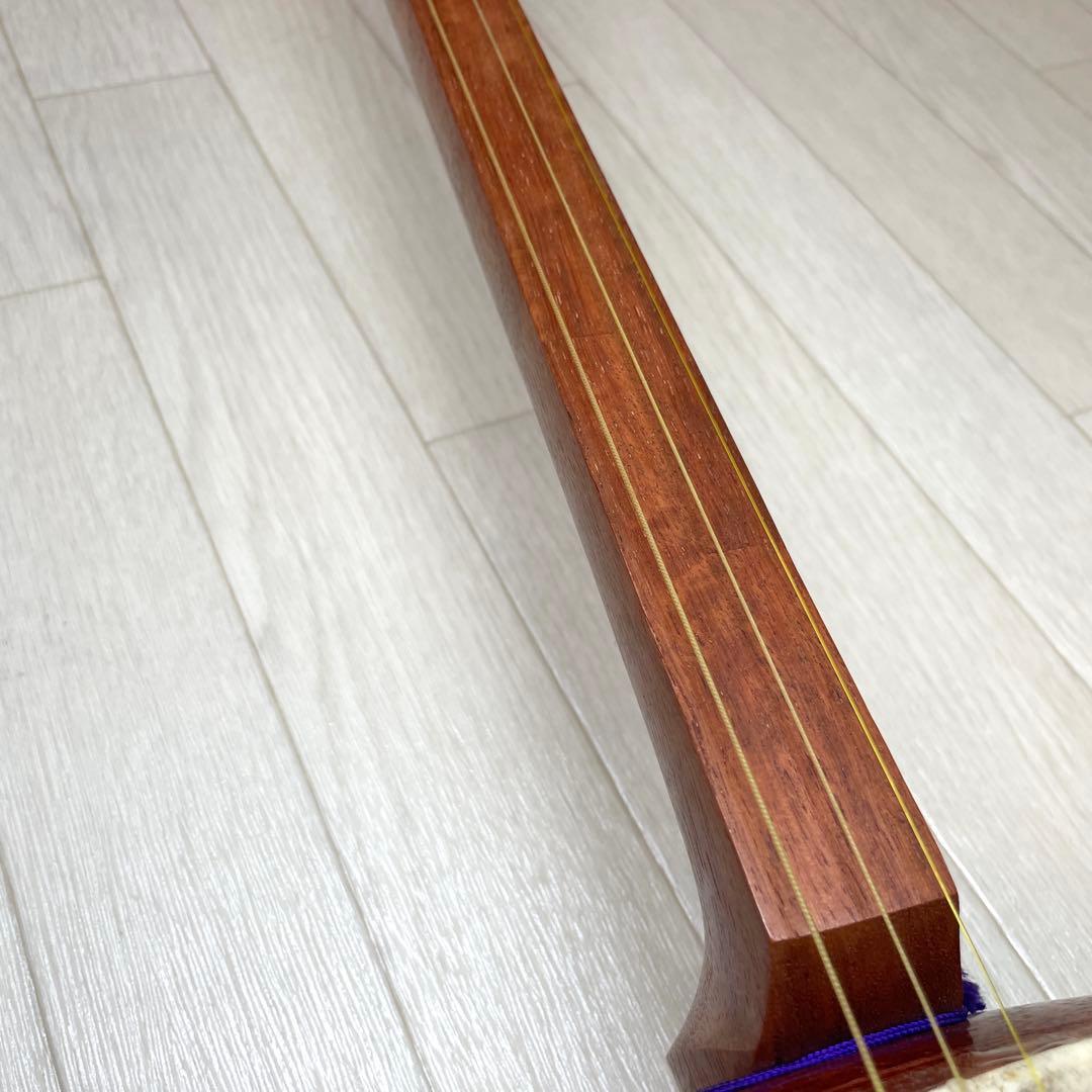 三味線　中棹　セット　撥　胴かけ　ハードケース　花梨
