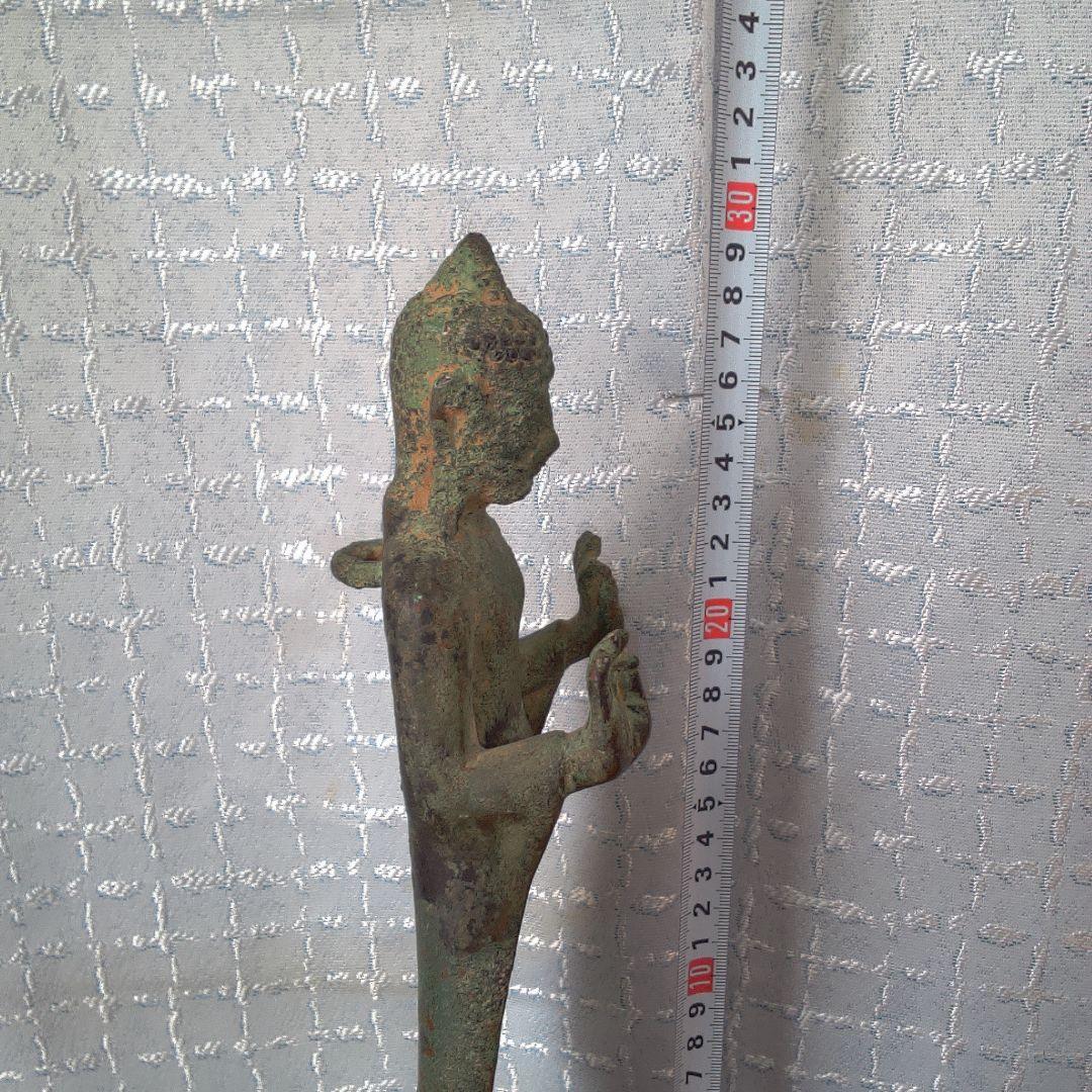 青銅製 立像仏 約30cm 古代？