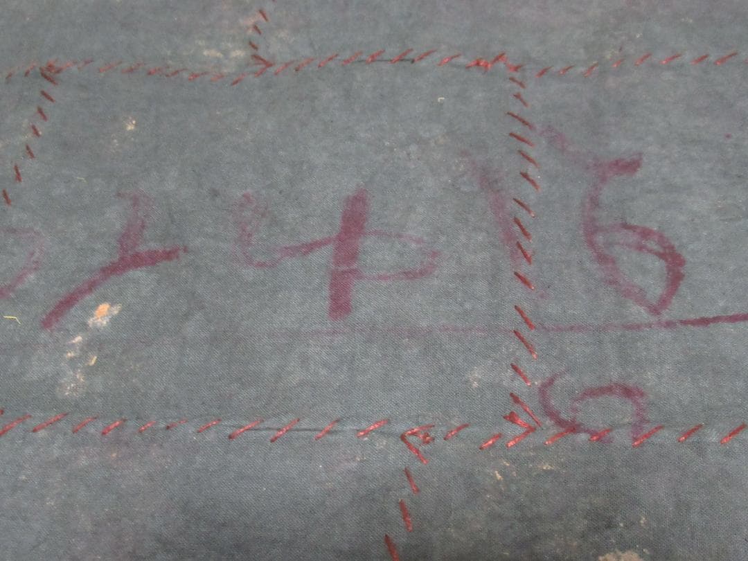 1800年前後ムガル帝国後期定価40万◆インド 金銀糸ザリ刺繍 長いタペストリー