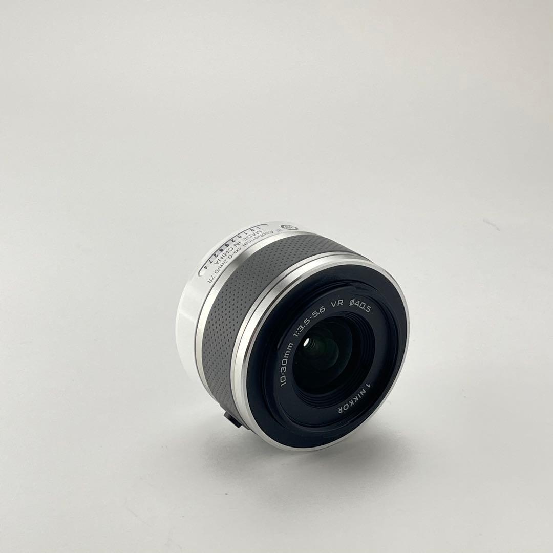 【極上美品・返品保証】Nikon1 V1 ホワイト レンズキット