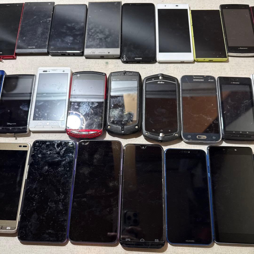 スマホAndroido スマートフォン 46台まとめ売り ジャンク ファーウェイ