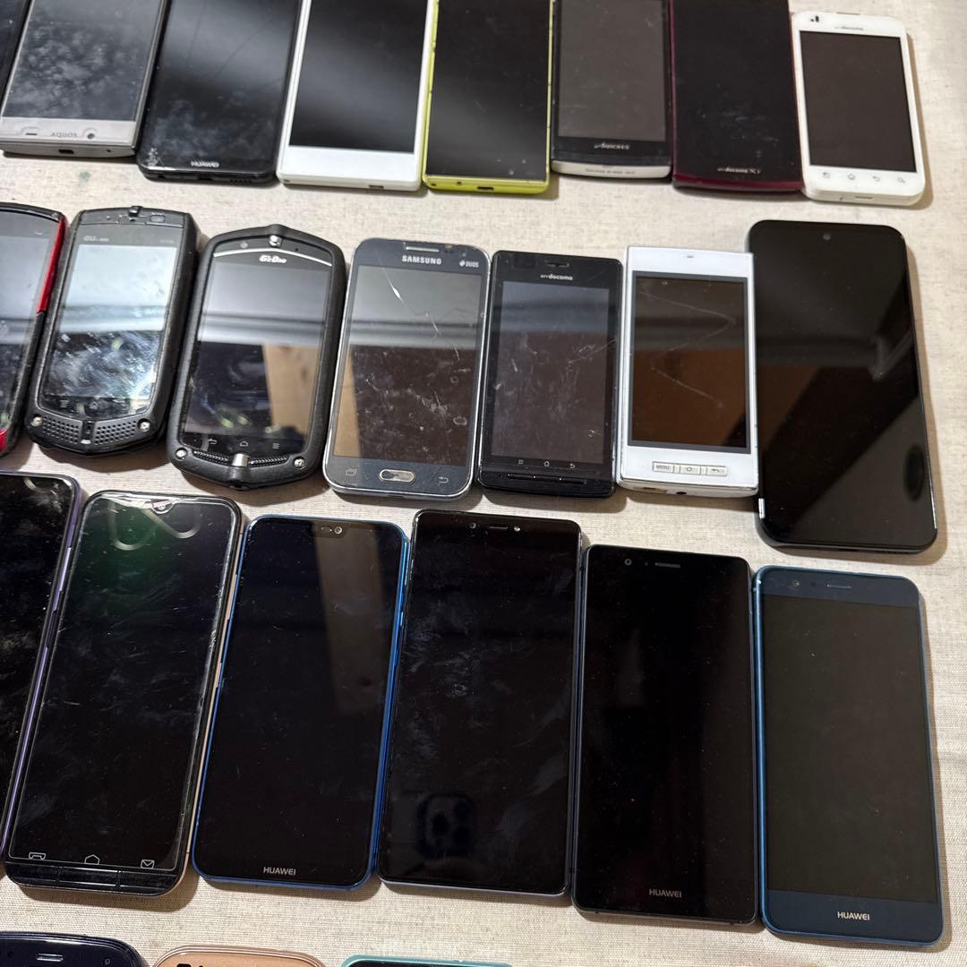 スマホAndroido スマートフォン 46台まとめ売り ジャンク ファーウェイ