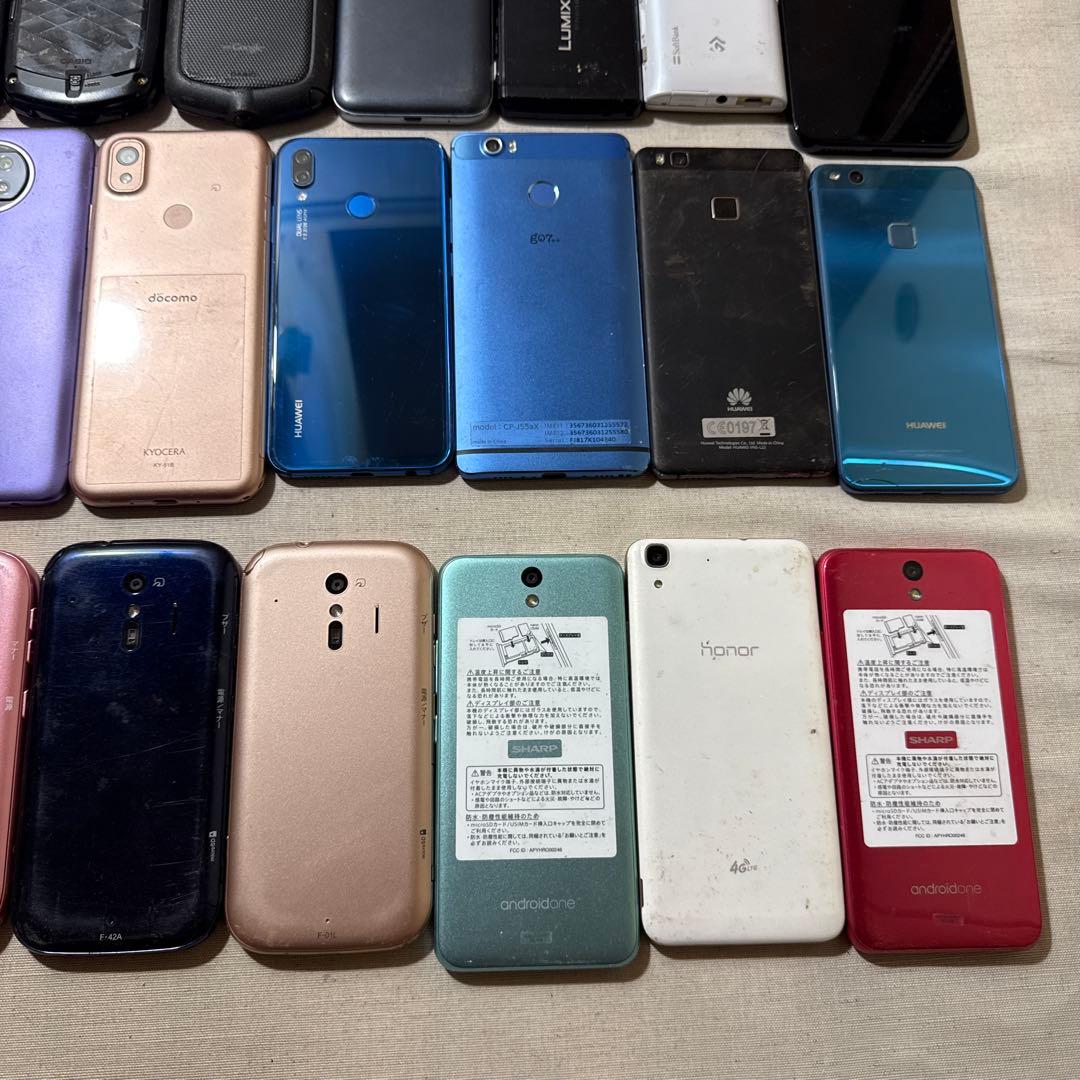 スマホAndroido スマートフォン 46台まとめ売り ジャンク ファーウェイ