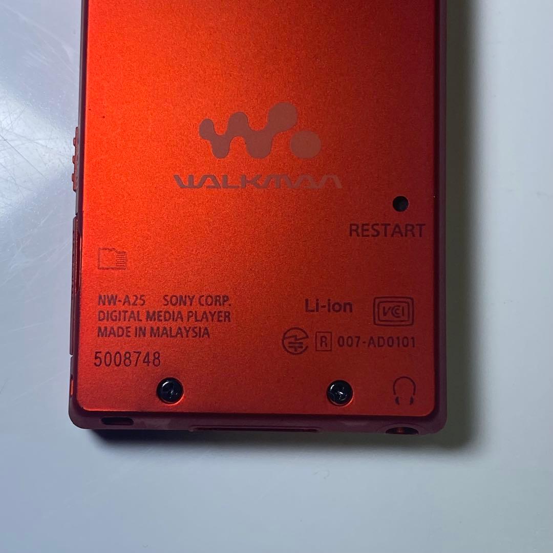 【動作確認済み】SONY ウォークマン Aシリーズ NW-A25 オレンジレッド