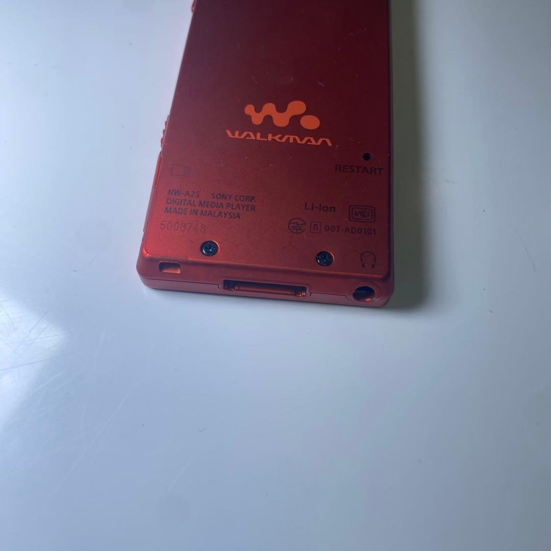 【動作確認済み】SONY ウォークマン Aシリーズ NW-A25 オレンジレッド