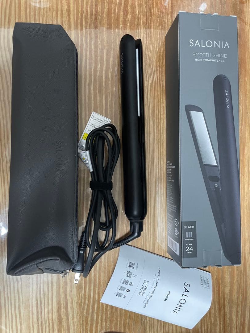 【美品】SALONIA スムースシャイン ストレートアイロン ヘアアイロン24