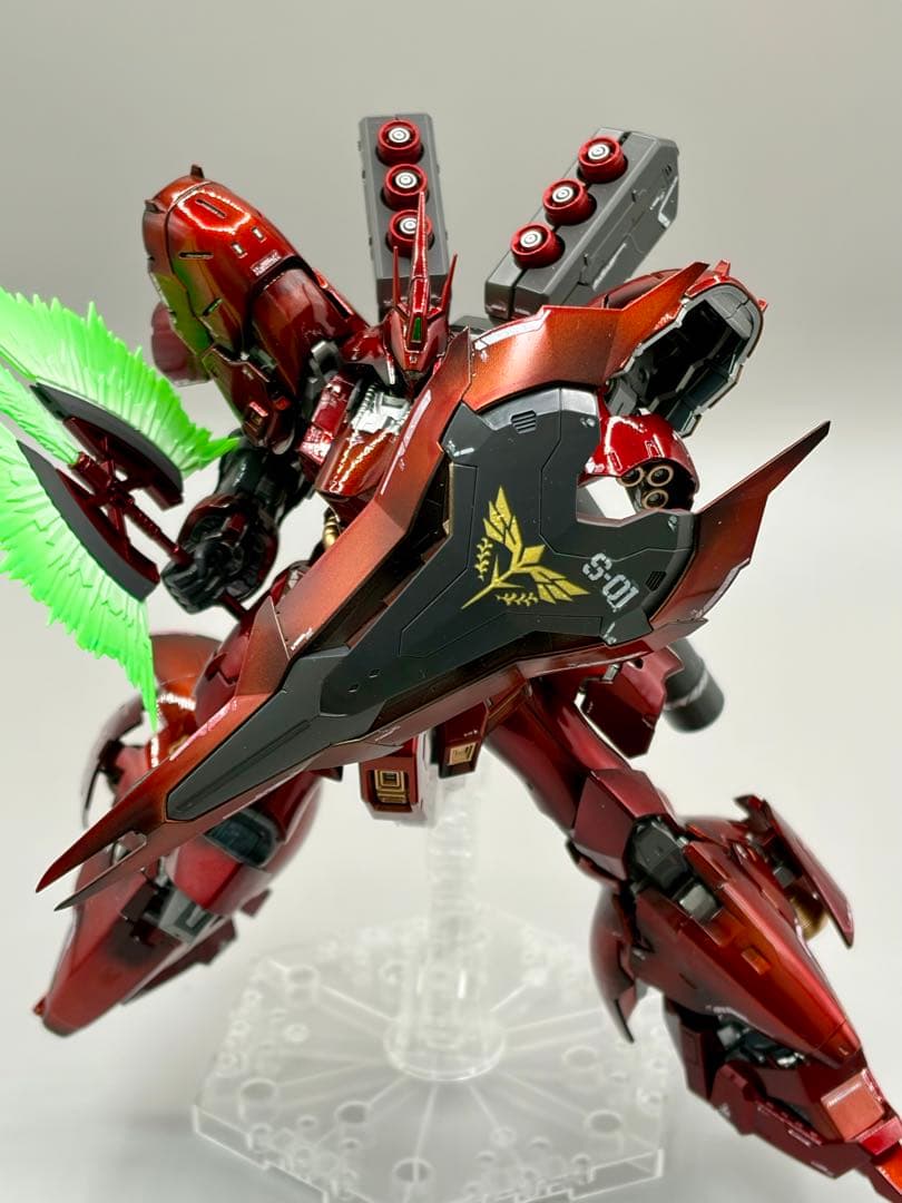RG 1/144 サザビー 塗装完成品 キャンディ塗装 高光沢 逆襲のシャア