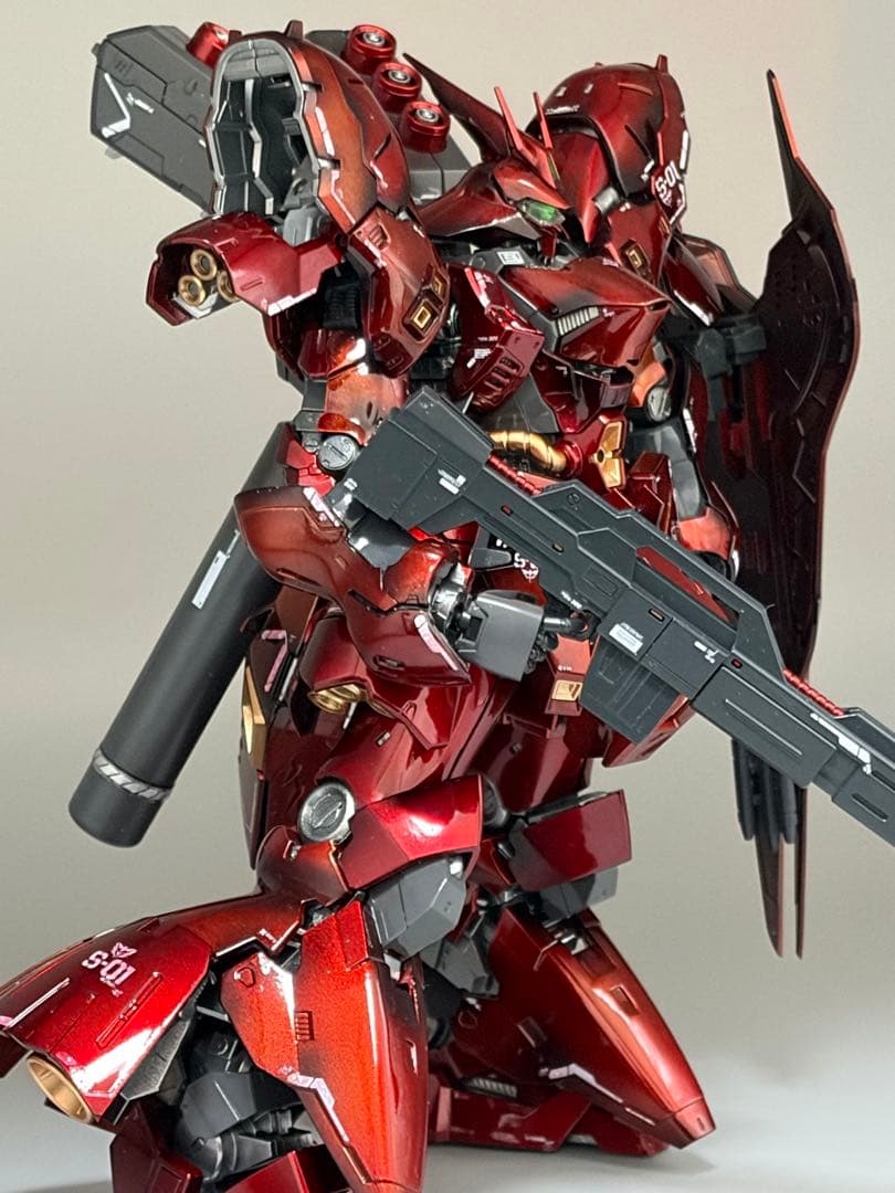 RG 1/144 サザビー 塗装完成品 キャンディ塗装 高光沢 逆襲のシャア