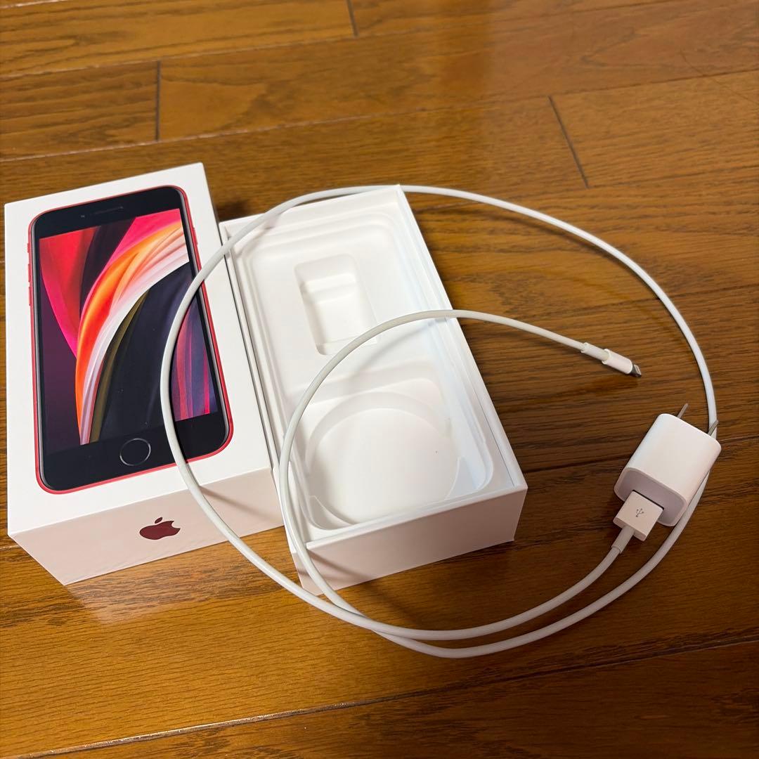 美品！Apple iPhone se2本体 レッド　64GB SIMフリー箱付き