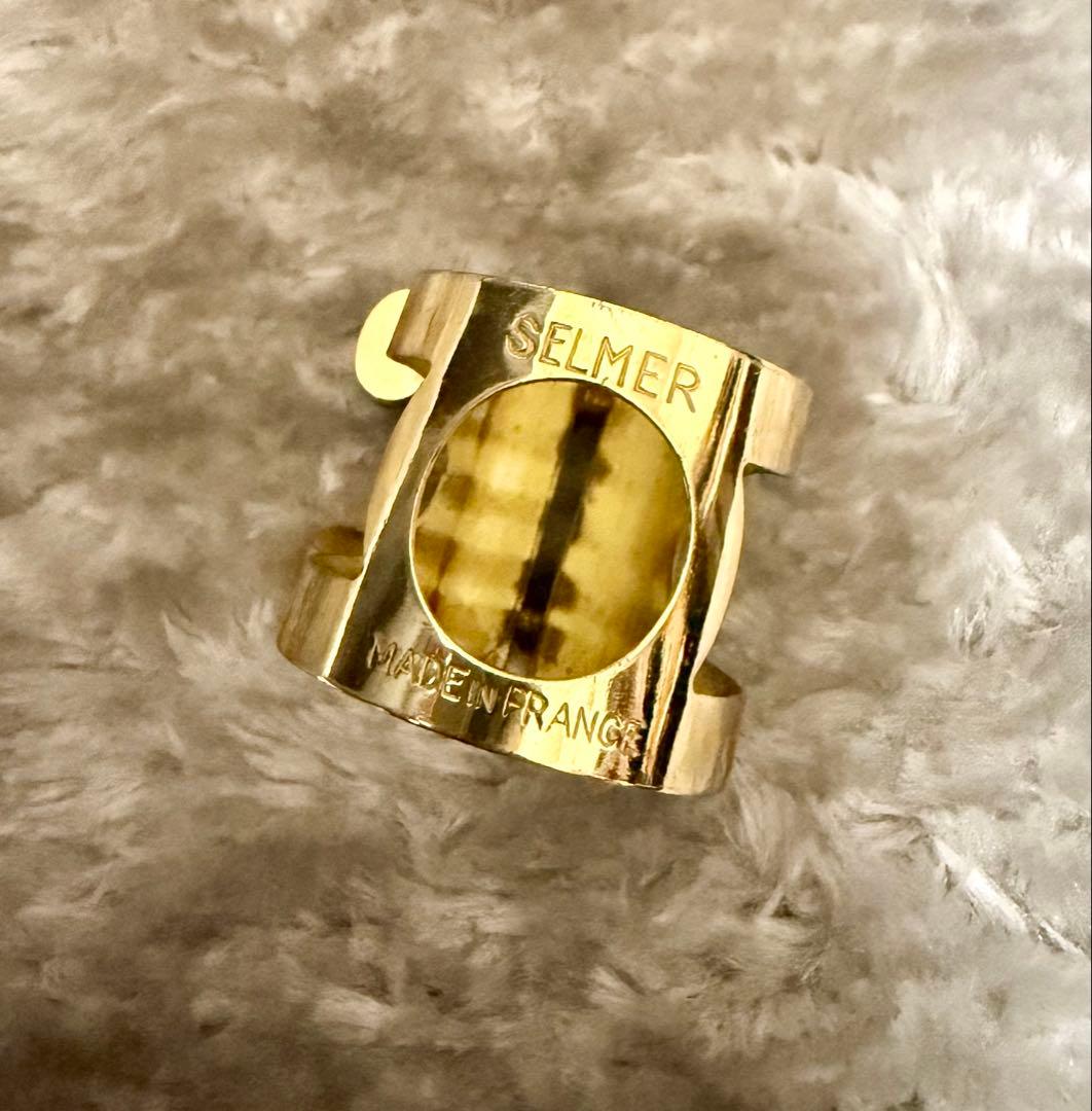 SELMER テナーサックス用リガチャー①《旧タイプ》2本締め スモールIN