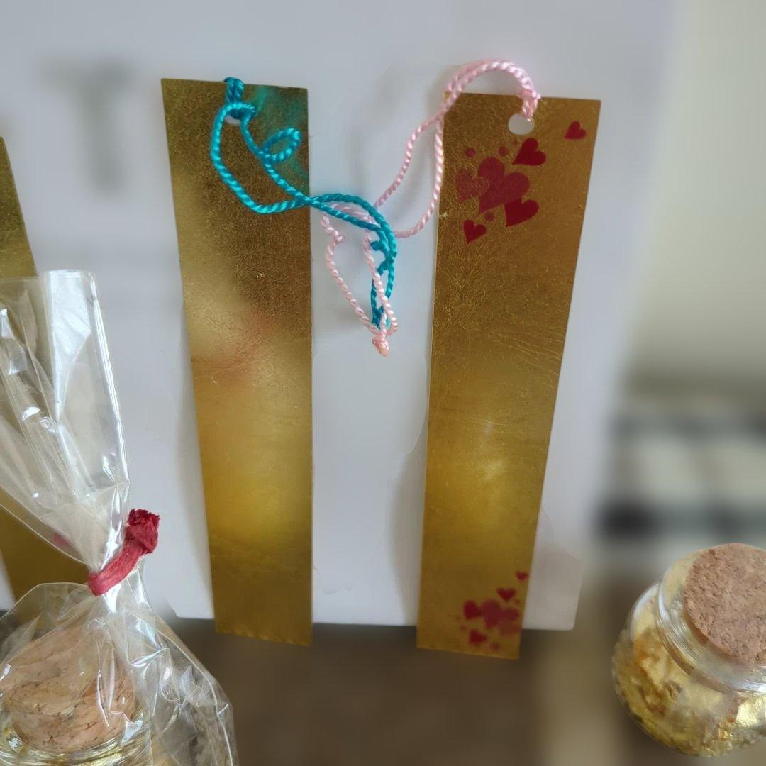 田中貴金属工業　金箔セット（小瓶＆栞＆短冊）