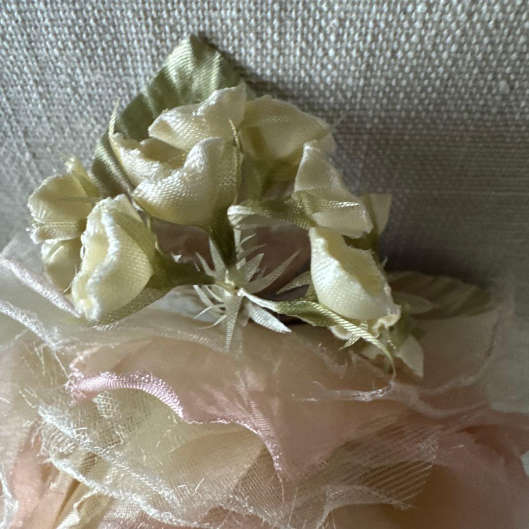 山上るい　布花　ばら　薔薇　白、ピンク手作り　可憐　美しい　未使用