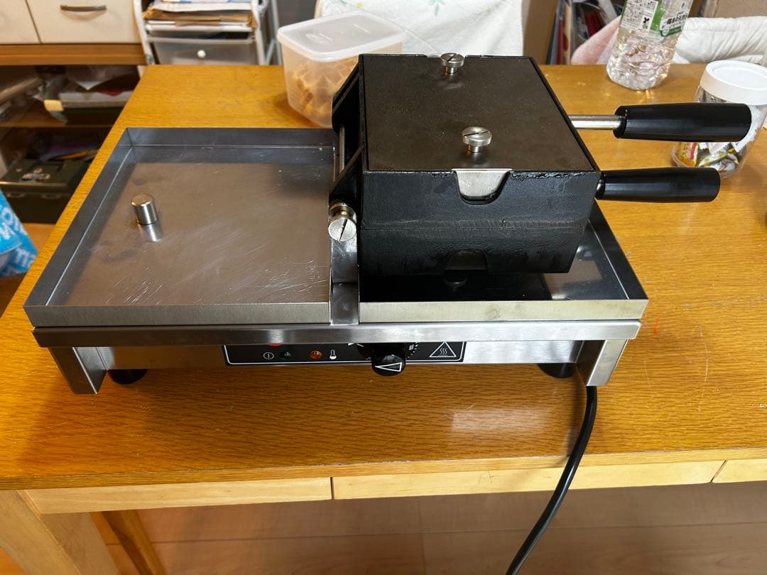 業務用クランプーズ ベルギーワッフル2枚焼 180度開閉