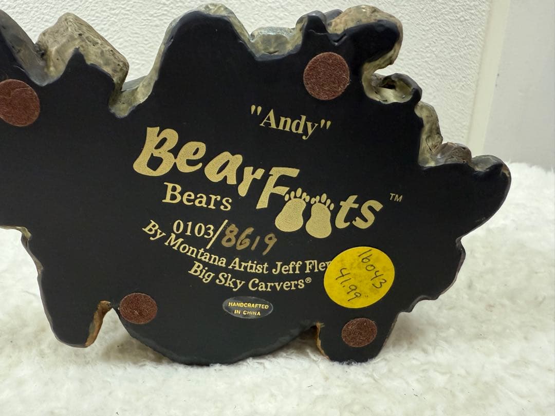 希少 シリアル 有り Andy ジェフ フレミング ビッグスカイ 手彫り陶器製