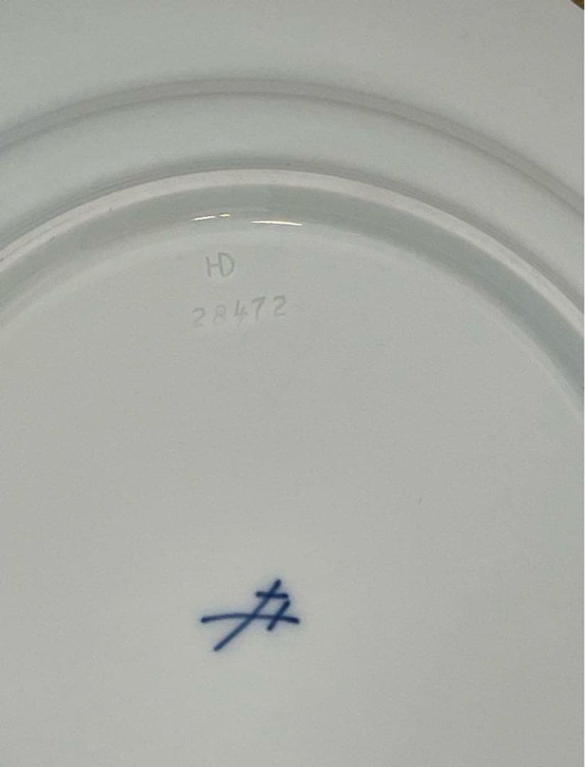 マイセン　Meissen 2枚 剣マークお皿 双剣プレート